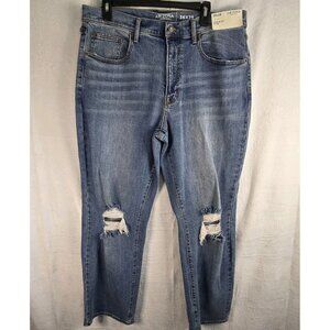 NWT Arizona Jean Co Loose Fit Flex Men's 36 X 29 Blue Jean Busted Knee